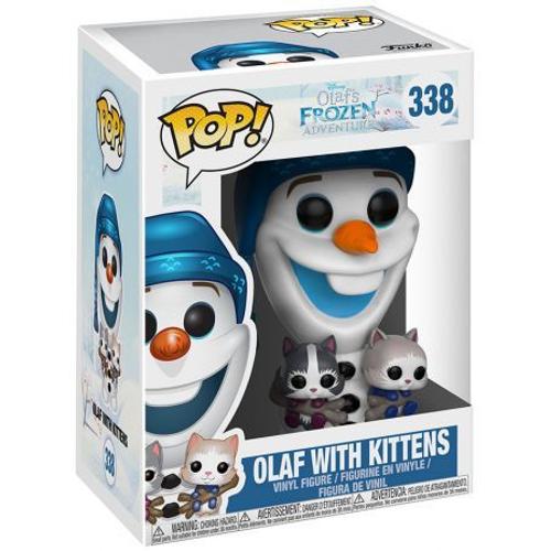 Figurine Olaf Avec Chatons - La Reine Des Neiges - Disney Funko Pop! Vinyl