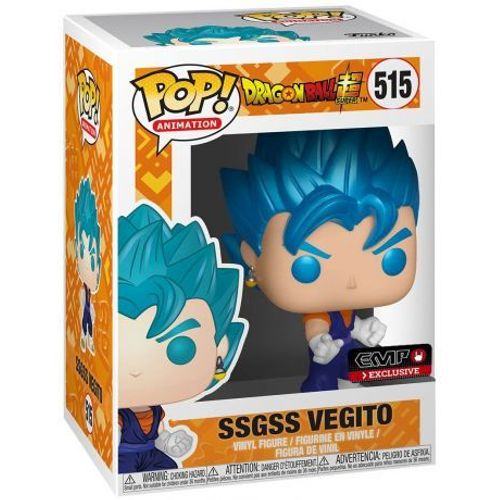 Dragon Ball Super Ssgss Vegito Metallic Pop Vinyl Figure Funko #515 + Protector