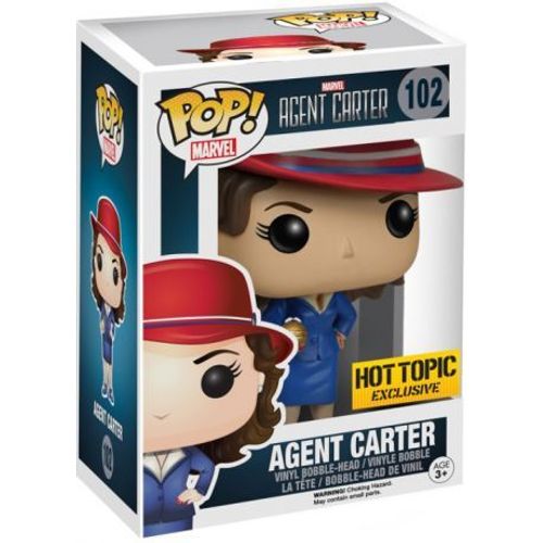 Figurine Pop - Marvel The Defenders - Agent Carter With Gold Orb - Funko Pop