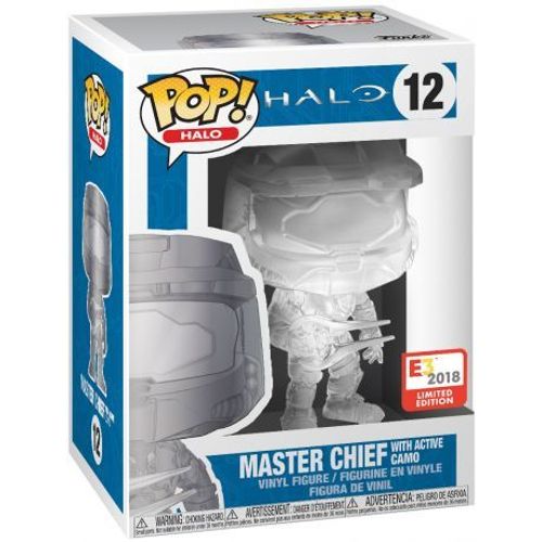 Pop! Vinyl Halo - Master Chief W/Energy Sword With Active Camo + Pop Protector