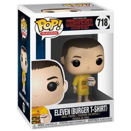 Stranger Things Pop! Tv Vinyl Figurine Eleven In Burger Tee 9 Cm