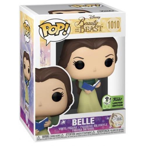 Figurine Funko Pop - La Belle Et La Bête [Disney] N°1010 - Belle En Robe Verte Avec Un Livre (54262)