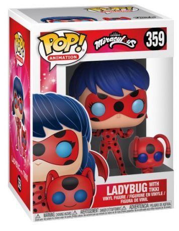 Figurine Pop - Miraculous - Ladybug Avec Tikki Et Buddy - Funko Pop