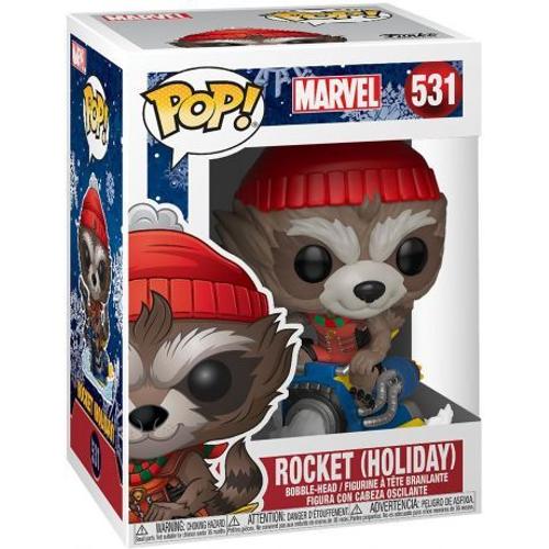 Figurine Pop! Vinyl Marvel Holiday - Rocket X-Mas