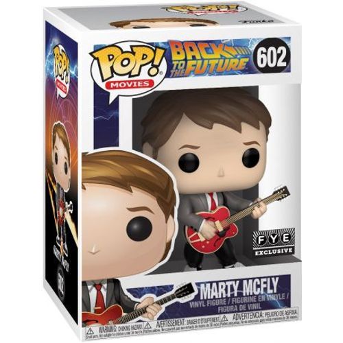 Figurine Funko Pop - Marty Mcfly Avec Guitar - Back To The Future (602) - Pop Movie - Exclusive - Fu32335