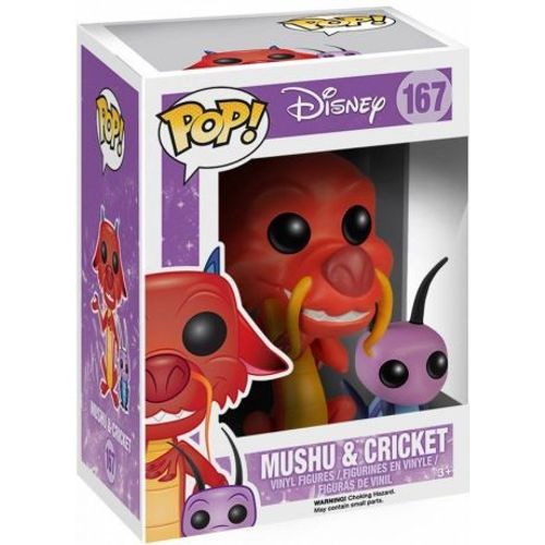 Figurine Mushu Et Criquet - Disney Funko Pop! Vinyl