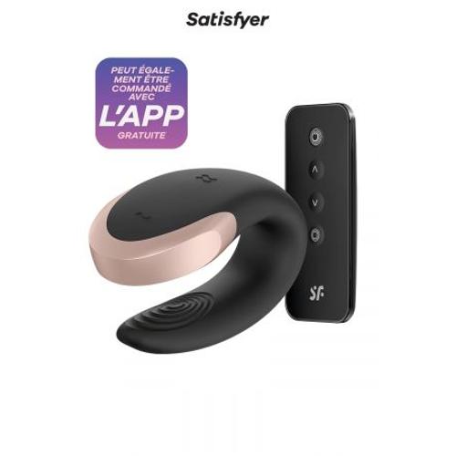 Stimulateur Double Love Noir - Satisfyer