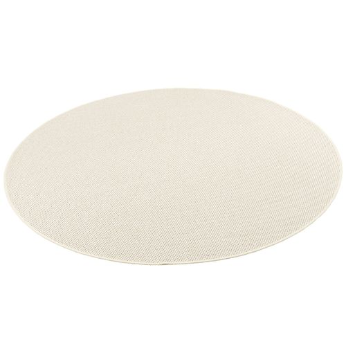 Snapstyle Bentzon - Tapis Naturel Laine Tissée À Plat - Rond Sable 100x100 Cm