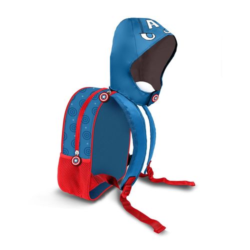 Sac à dos à Capuche Hood - Marvel Captain America GuriHiru - Bleu - Taille Unique