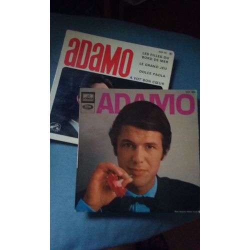 Lot De 2 Disques Vinyle De Adamo