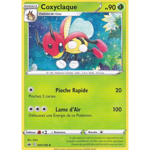 Carte Pokemon - Coxyclaque - 005/198 - Épée Et Bouclier 6 - Règne De Glace - Vf