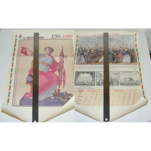Calendrier Le Bicentenaire 1789/1989 Ed. Oller -