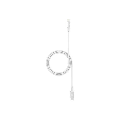 mophie - Câble Lightning - 24 pin USB-C mâle pour Lightning mâle - 1 m - blanc