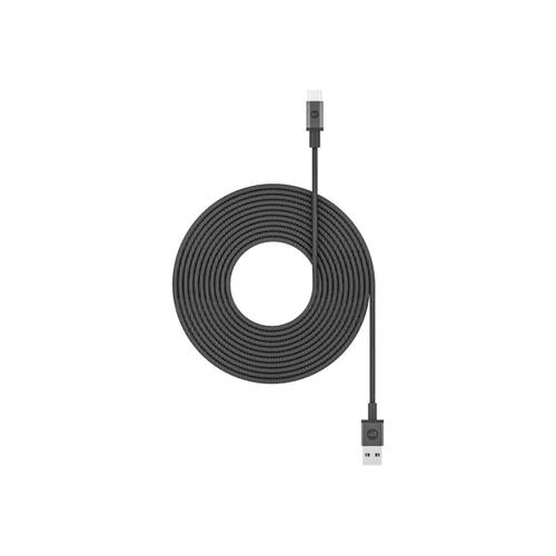 mophie - Câble USB - 24 pin USB-C (M) pour USB (M) - 3 m - noir
