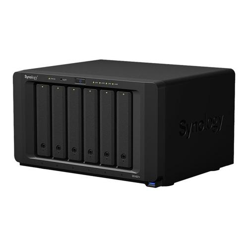 Synology Disk Station DS1621+ - Serveur NAS - 6 Baies - SATA 6Gb/s - RAID RAID 0, 1, 5, 6, 10, JBOD - RAM 4 Go - Gigabit Ethernet - iSCSI support