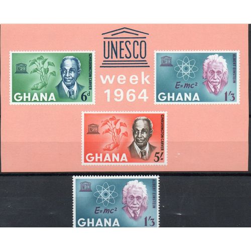 Ghana Timbre Albert Einstein , Washington Carver