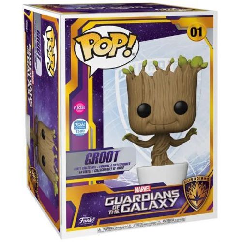 Figurine Funko Pop - Les Gardiens De La Galaxie [Marvel] N°01 - Groot Dançant - 45 Cm - Flocked (50094)