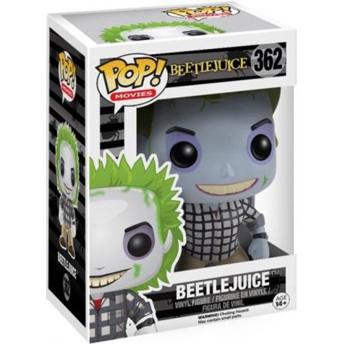 Figurine Beetlejuice - Beetlejuice Check Shirt Exclu Pop 10cm