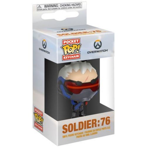 Overwatch - Porte-Cles Pocket Pop! Vinyl Soldier: 76 4 Cm