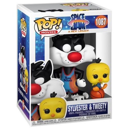 Figurine Funko Pop - Space Jam : Nouvelle Ère N°1087 - Sylvestre Et Titi (56228)