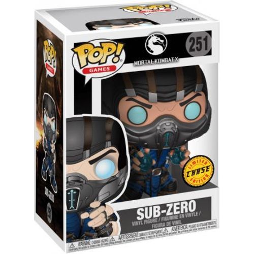 Figurine Funko Pop - Mortal Kombat N°251 - Sub-Zero (Chase) (21686)