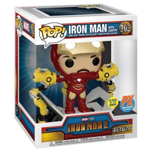 Figurine Funko Pop - Marvel Comics N°905 - Iron Man Mkiv With Gantry Glow In The Dark (56772)