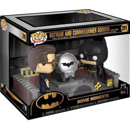 Batman's 80th - Figurine Pop! Batman Avec Light Up Bat Signal 9 Cm