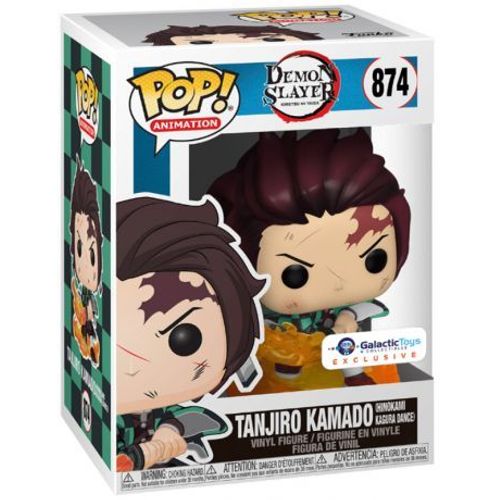 Figurine Funko Pop - Demon Slayer N°874 - Tanjiro Avec Lame Enflammée (52265)
