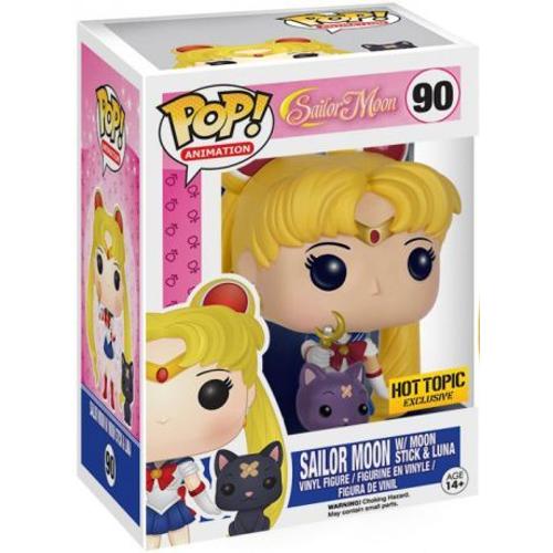 Figurine Funko Pop - Sailor Moon With Moon Stick - Special Version - Sailor Moon (90) - Pop Animation- Exclusive - Fu06580