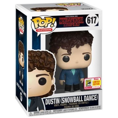 Funko Pop! Stranger Things Dustin Snowball Dance + Pop Protector
