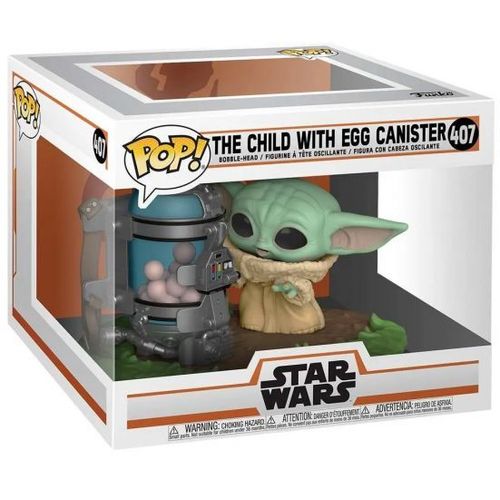Figurine Funko Pop - Star Wars : Le Mandalorien N°407 - L'enfant Avec Boîte À ¿Ufs (50962)