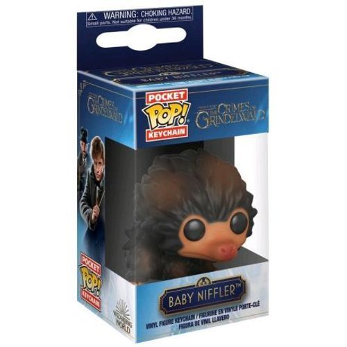 Porte Clé Harry Potter Les Animeaux Fantastiques 2 -Baby Niffler Noir & Marron Pocket Pop 4cm