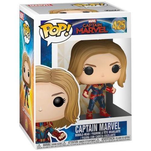 Figurine Captain Marvel Sans Casque - Funko Pop 425