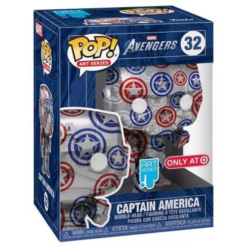 Figurine Funko Pop - Avengers : Endgame [Marvel] N°32 - Captain America - Art Series (56152)