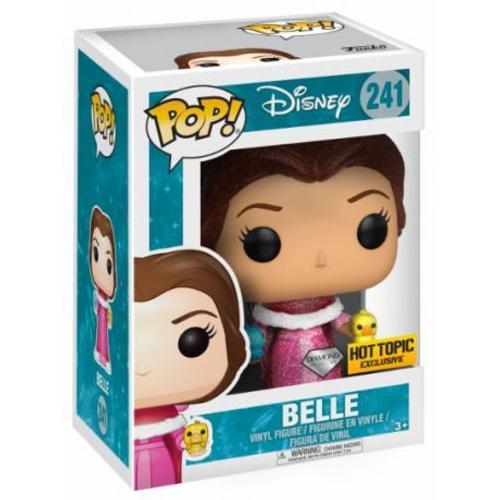 Figurine Pop - La Belle Et La Bête - Belle Avec Oiseaux Paillettes - Funko Pop N°241