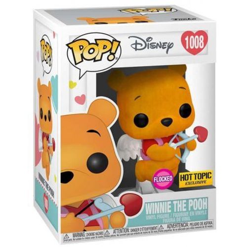 Figurine Funko Pop - Winnie L'ourson [Disney] N°1008 - Saint Valentin Winnie L'ourson - Flocked (54290)