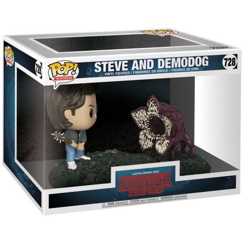 Stranger Things Pack 2 Pop! Movie Moments Vinyl Bobble Head Steve & Demodog 9 Cm