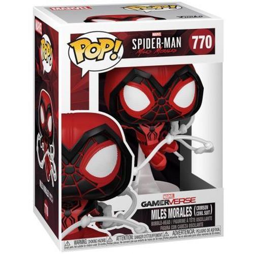 Figurine Funko Pop - Marvel's Spider-Man: Miles Morales N°770 - Miles Morales Capuche Écarlate (50155)