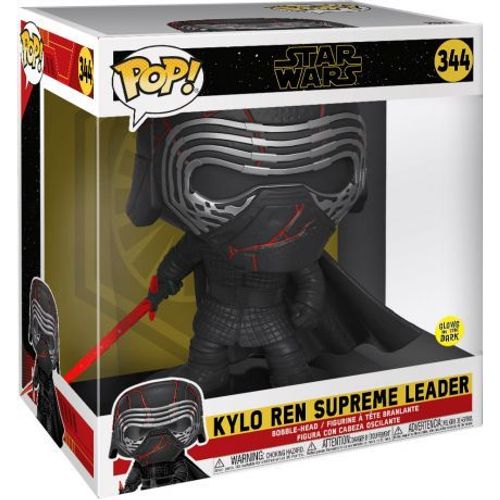 Star Wars - Bobble Head Pop N° 344 - Kylo Ren Gitd Oversized 25cm