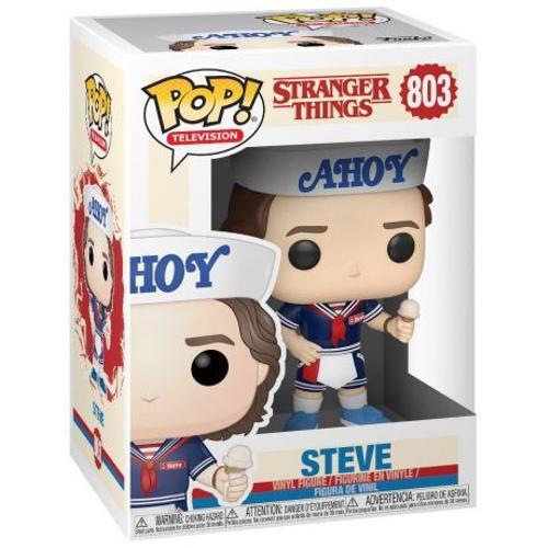 Stranger Things - Figurine Pop! Steve Avec Son Chapeau Et Sa Glace 9 Cm
