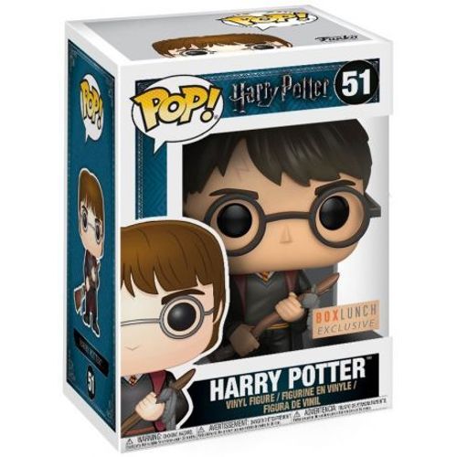 Harry Potter Figurine Pop! Movies Vinyl Harry With Firebolt & Feather 9 Cm