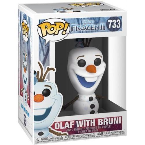 Figurine Frozen 2/ La Reine Des Neiges 2 - Olaf With Bruni Pop 10cm