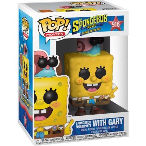 Figurine Bob L'eponge Le Film - Spongebob Squarepants With Gary In Camping Gear Pop 10cm