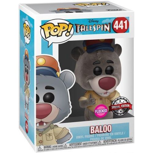 Figurine Funko Pop - Super Baloo [Disney] N°441 - L'ours Baloo - Floqué (33097)