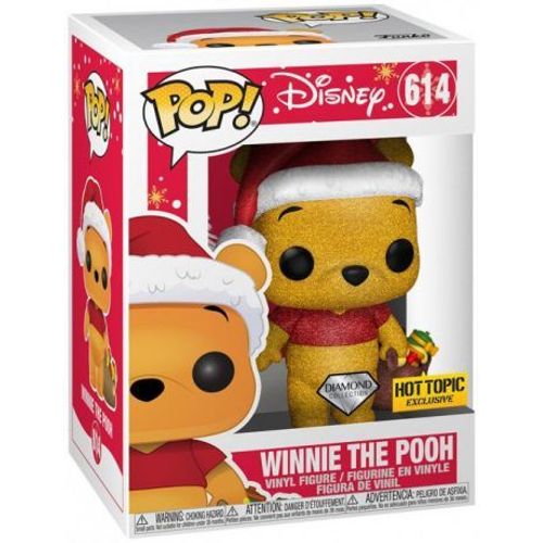 Figurine Funko Pop - Winnie L'ourson [Disney] N°614 - Winnie L'ourson (Noël) - Pailleté (51675)