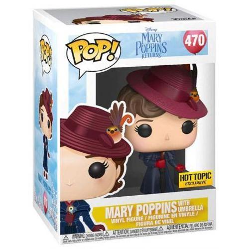 Figurine Funko Pop - Le Retour De Mary Poppins [Disney] N°470 - Mary Poppins Et Son Ombrelle (33904)