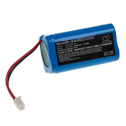 vhbw Batterie compatible avec Ecovacs W830, W830-RD, W830S, W836, W850, W855, W930 aspirateur, robot électroménager (800mAh, 14,8V, Li-ion)