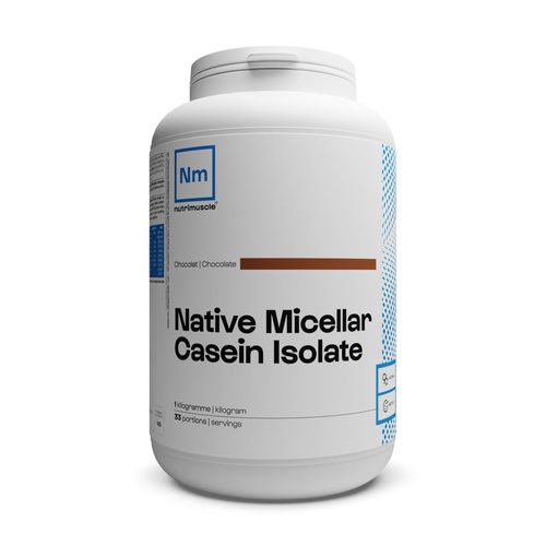 Nutrimuscle - Isolat De Caséine Micellaire 92% Saveur Chocolat- 1 Kilogramme - Lait Français - Idéal En Sèche - Assimilation Lente - Musculation 
