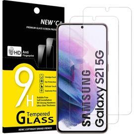 Achetez Pour Samsung Galaxy S21 Ultra 5G Couvre-téléphone à Cadre en Verre  Trempé à Double Face - Violet Clair de Chine