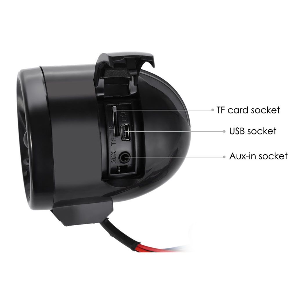 Lecteur De Musique Audio Moto Mt483 Haut-Parleur Mp3 Alarme ... - 4